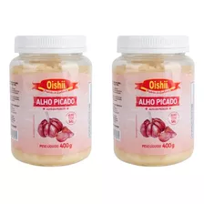 Kit 2 Unidades Alho Picado Sem Sal 400g