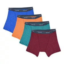 Boxer Fruit Of The Loom Caballero Low Rise 4pack 4el46l Raya