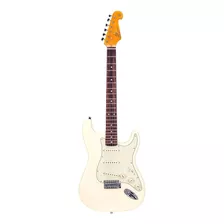 Guitarra Elétrica Sx Vintage Series Sst62+ De Tília Vintage White Brilhante Com Diapasão De Pau-rosa