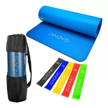 Colchoneta Yoga Mat Gadnic + Bandas Isometricas Gimnasia