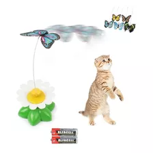 Borboleta Voadora Rotativa Elétrica Brinquedo Para Pet Gato