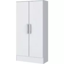 Guarda-roupa Briz Móveis B14 Cor Branco De Mdp Com 2 Portas De Dobradiças