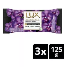 Jabon En Barra Lux Botanicals Orquidea Negra 3 Un X 125 Gr