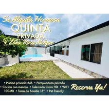 Se Alquila Hermosa Quinta Privada En Melgar.