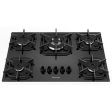 Fogão Cooktop Tripla Chama Mueller 5 Bocas G5 Preto Bivolt