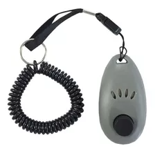 Clicker De Entrenamiento Pawise Para Perro- Adiestramiento Color Gris