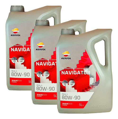 Foto de Aceite 80w90 Mineral Repsol Navigator X3 Galnes De 5 Litros