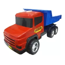 Brinquedo Caminhão Basculante Som Motor Buzina Selo Inmetro Cor Vermelho Personagem Nenhum