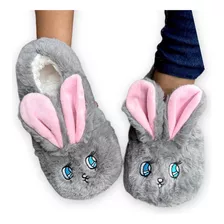 Pantufa Sapato Feminina Antiderrapante Conforto Inverno