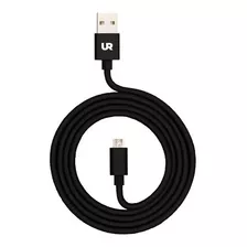 Cable Micro Usb A Usb 2.0 Urbano Trenzado Carga Rapida 1m Color Negro