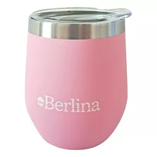 Mate Con Tapa Berlina De Acero Inoxidable Rosado