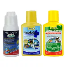 Kit Acondicionador, Bacteria,anti Algas Tetra Para Acuario 