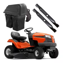 Trator Cortador Grama Husqvarna Ts138l 15hp 97cm Com Coletor