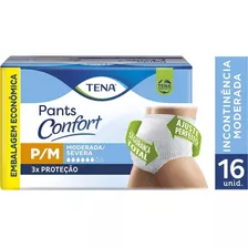 Fralda De Vestir Tena Confort Pant´s P/m - G/xg C/16 Unid.