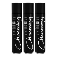 Fixador Para Cabelo Extra Forte Charming Cless 400ml - 3 Un