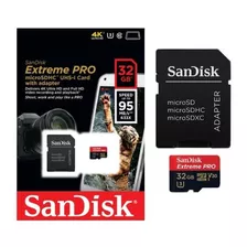 Micro Sd 32gb Sandisk Extreme Pro Video 4k - Videoaventura