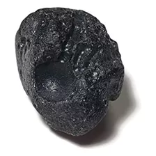 1 Pieza De Tektita Tibetana Negra, Material De Meteorito De 