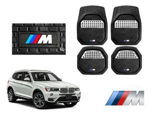 Tapetes 3d Logo Bmw + Cubre Volante X3 2011 A 2014 2015 2016 Foto 2