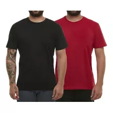 Kit 02 Camisetas Blusa Gola Redonda Básico 100% Algodão C4