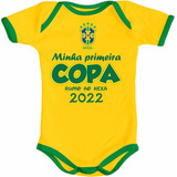 Body BebÃª Minha Primeira Copa Do Mundo 2022 Qatar Brasil