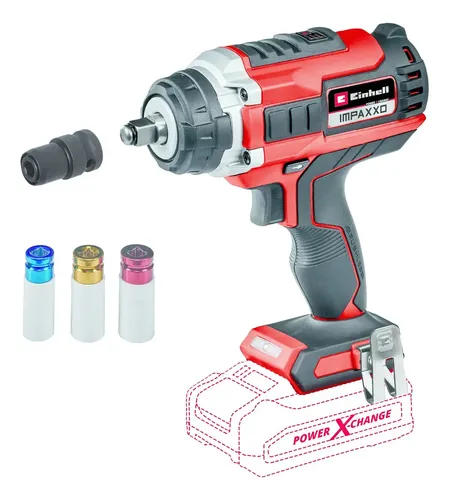 Llave De Impacto 18v Einhell Impaxxo 18/400 4510070 Color Rojo Sin Bateria