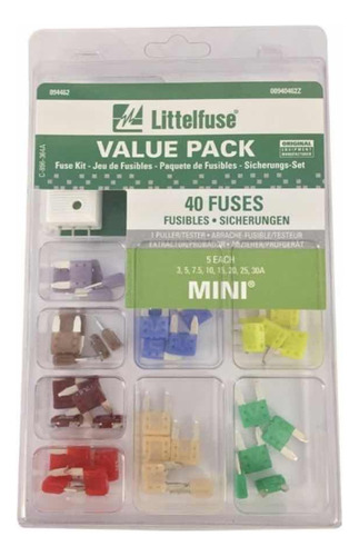 Littelfuse Value Pack 40x Mini Fusibles Atm Kit Diagnstico Foto 5