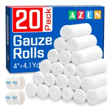 Paquete De 20 Rollos De Gasa, 4 Pulgadas X 4.1 Yardas, Sumin