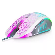 Rgb Gaming Mouse. Version Tech Ergonomico Usb Blanco