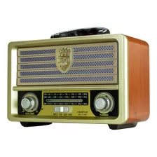 Rádio Am Fm Sw 3 Faixas Com Bluetooth Bateria Tomada Vintage