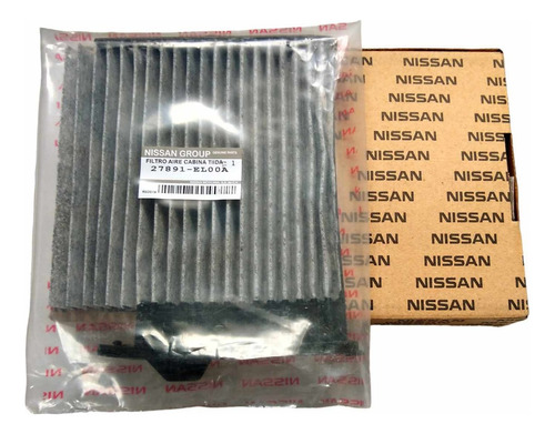 Filtro Aire Cabina Nissan Tiida 1.8l 2007 2008 2009 C/carbon Foto 2