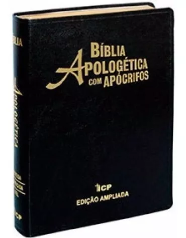 Bíblia Apologética Com Apócrifos De Estudo Na Cor Preta