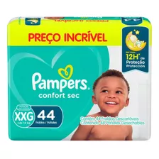 Fralda Descartável Infantil Pampers Confort Sec Xxg 