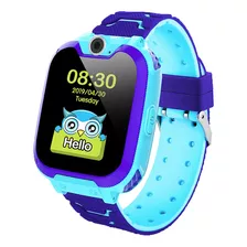 Reloj Inteligente Smartwatch Infantil Táctil Tarjeta Sim Color De La Caja Azul