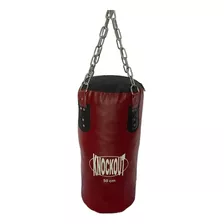 Saco De Pancada Boxe Profissional Knockout Vazio 50 Cm