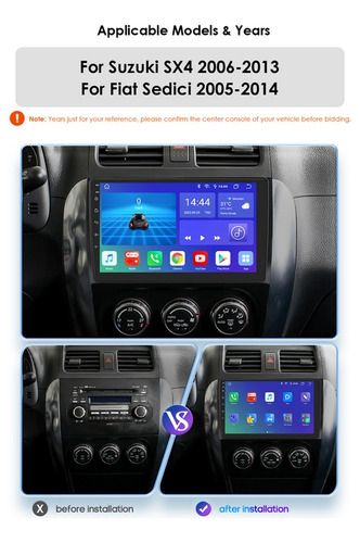 Suzuki Sx4 Stereo Carplay Android Auto Wifi Gps 2008 A 2014 Foto 3