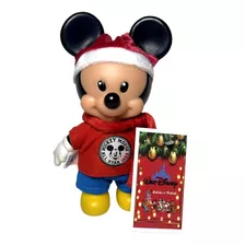 Boneco Mickey Papai Noel Natal Disney Original Multibrink