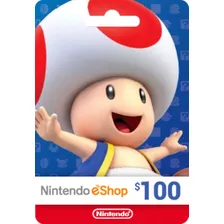 Tarjeta Nintendo Eshop 100