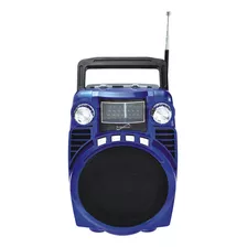 Supersonic Radio Portatil Bluetooth De 4 Bandas, Azul (sc-13