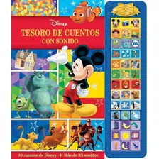 Tesoro De Cuentos Con Sonido Disney, Audio Libro, 10 Cuentos