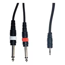 Cable Spica 3.5 Stereo A 2 Plug 1/4 Mono 3 Metros Calidad A