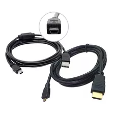 Cabo Hdmi E Usb P/ Gopro Hero3 Hero4 (hdmi Micro/mini Usb)