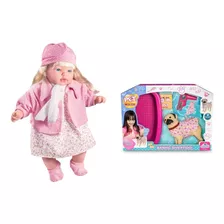 Kit Brinquedo Infantil Boneca Crianças De 3 4 5 Anos Com Pet