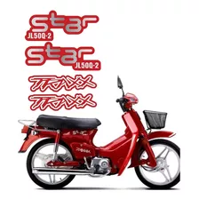 Kit Adesivo Traxx Star Jl50-q2 (vermelha) Completo