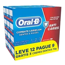 Pasta De Dente Oral-b 123 Anticáries Em Creme Pacote X 12uni