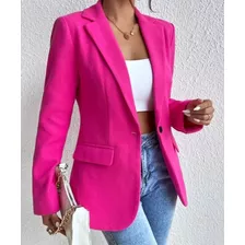 Blazer Zara Fucsia No Markova Portsaid Etiqueta Negra