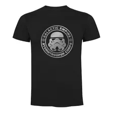 Polera Sport Algodón Color Negro Stormtrooper Star Wars