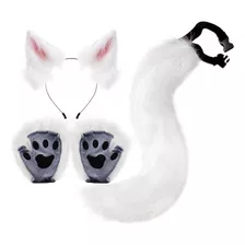 Disfraz De Gato Animal Cosplay Diadema Furry Kitten Tail