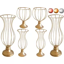 6 Vasos Armação Para Pedrarias 45cm 30cm E 20cm Festa Top