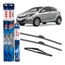 Kit Palheta Dianteira Traseira Bosch Hb20 2012 Até 2019