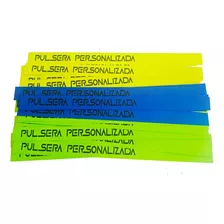 100 Pulseras Personalizadas En (papel Cartulina) Eventos!